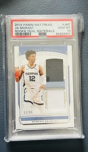 2019-20 National Treasures Rookie Dual Material Prime Ja Morant #JMT PSA 10 /99 - Bild 1 von 2