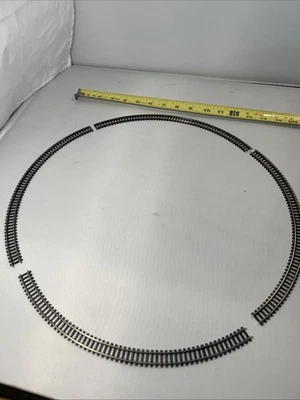 Bachman N Scale Code 7501 90 degree pre flex CURVED Model Train Track (4 Pieces) - Image 1 of 4