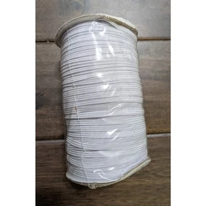 1 roll 5 mm white elastic diy craft crafting sew sewing - Picture 1 of 5