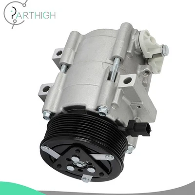 Compresor de aire acondicionado con embrague para motor V8 de 6,0 L 08-10 Ford E-350 E-450 Super Duty Foto 1 de 4