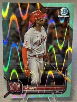 🌋JO ADELL 2022 Bowman Chrome Aqua RayWave Refractor /199 #LOS ANGELES ANGELS!🌋 - Image 1 of 2