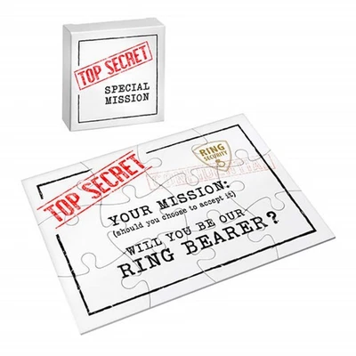 Will You Be My Ring Bearer Jigsaw Puzzle Gift Bride Proposal For Page Boy - image 1 of 4