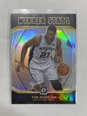 2020-21 Panini Donruss Optic - Winner Stays Tim Duncan #15 Holo Prizm - Image 1 of 2