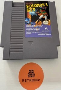 Solomon’s Key Nintendo  Nes Game Cart PAL A UK Version With Sleeve Tested - Picture 1 of 5