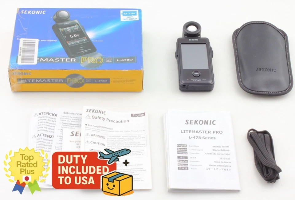 [Casi COMO NUEVO] Medidor de luz profesional LCD OK Sekonic L-478D SEKONIC L-478D de JAPÓN Foto 1 de 4