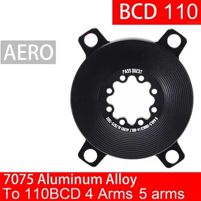 Road Bike Chainring Adapter Spider 110 Bcd Converter Chainring for 3T 4T Crank  - Image 1 of 4