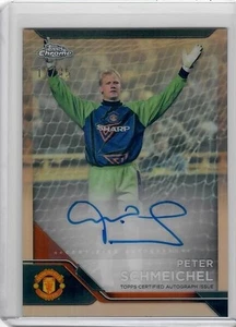 2024-25 Topps Chrome Manchester United Auto Peter Schmeichel /35 Rose Gold Ref - Picture 1 of 2