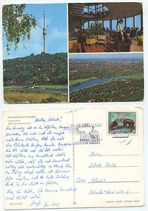 23179 - Fernsehturm Dresden - Ansichtskarte, gelaufen 5.1.1982 - Bild 1 von 1