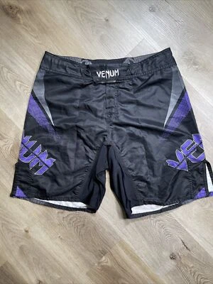 Pantalones Cortos de Lucha Venum Para Hombres Negro Púrpura Talla US 46 NoGi Vining Brasil Foto 1 de 4