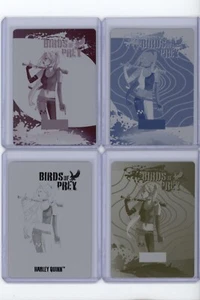 Juego anual de placas de impresión Harley Quinn 2023-24 DC Birds of Prey negro magenta - Imagen 1 de 2