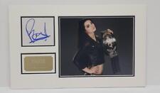 Paige Saraya Signed Photo Mount Display AEW WWE Genuine Signature AFTAL COA