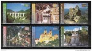 U.N. Vienna 2002 ☀ UNESCO World Heritage - Austria Mi 351/56 ☀ MNH** set - Picture 1 of 1