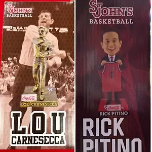 ST JOHNS LOU CARNESECCA STATUE & RICK PITINO BOBBLEHEAD SGA RED STORM BASKETBALL - Picture 1 of 10