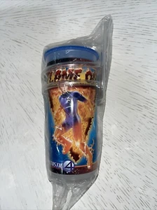 Fantastic 4 Cup With Straw Flame On Chris Evans 2005 Collectible New In Package - Picture 1 of 13