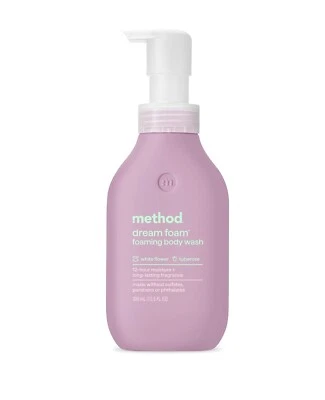 Method Dream Foam, пенящаяся жидкость для мытья тела, белый цветок + тубероза, 13,5 унц - Изображение 1 из 4