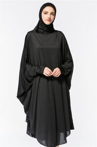 Muslim Prayer Dress Hijab with Sleeves Khimar Hijab Islamic Instant Hijab