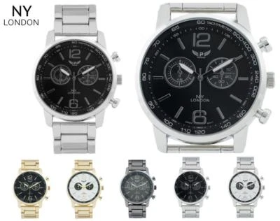 NUEVO Para Hombres LUJO Diseñador Moda Elegante Acero Inoxidable RELOJ PULSERA 48mm Foto 1 de 4