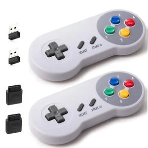 Wireless SNES Controller for Super NES SNES Original Console PC Windows MAC - Picture 1 of 71