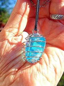 Increíble sistema inmunológico de canalización de cristal Aqua Aura grado B Aqua Aura - Imagen 1 de 2