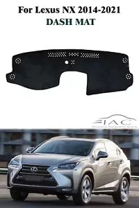 Dashboard Pad Dash Cover Mat Black For Lexus NX 2014-2021 for left hand drive - Picture 1 of 3