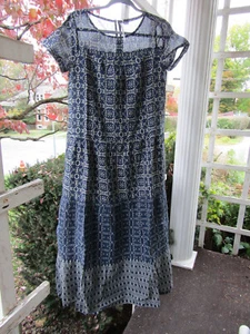 Anthropologie Merida abgestuftes Maxikleid blau Größe XS - Bild 1 von 6