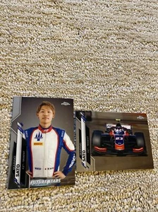 Marino SATO TRIDENT Campos F2 Racing F1 Two CARDS 2020 Topps Chrome Formula 1 - Bild 1 von 6