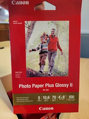Canon Plus Glossy II PP-301 Inkjet Print Photo Paper 500 Sheets total - Image 1 of 3