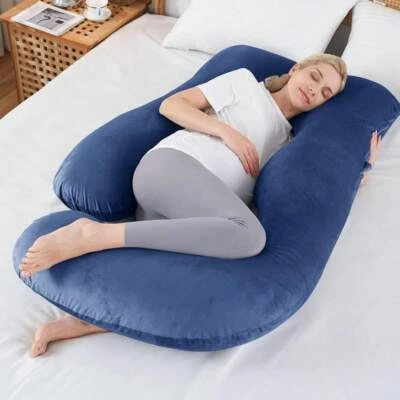 SUPPW JOYIN-JOLLYVOGUE Cooling Pregnancy Pillows For Sleeping, U Shaped Full Body Pill