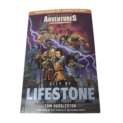 Warhammer Adventures City Of Lifestone Paperback Huddleston UNCORRECTED PROOF  - Image 1 of 4