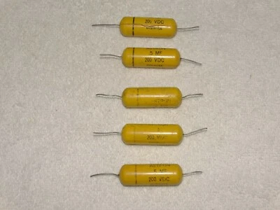 1 x Tiradores de condensador Astron "Mostaza" .05 200*Piezas/Reparación*Roto* (5 Disponibles) Foto 1 de 2