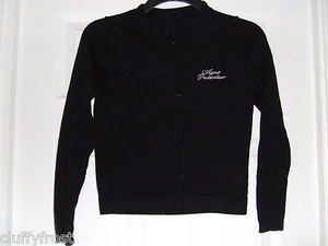 CARDIGAN NERO AGENTE PROVOCATORE ORIGINALE STAFF TAGLIA SMALL UK 8 USATO - Foto 1 di 3