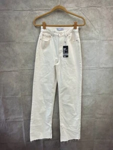 Denim Co. Wide Leg High Waist Women's Ivory Jeans Size 2 - Picture 1 of 5