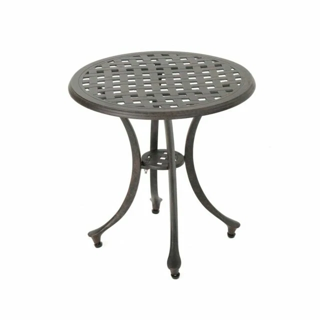 Christopher Knight Home 301752 Outdoor 19 in Bronze Finished Cast Aluminium Side Table