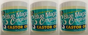 3 x Blue Magic Orignals Castor Oil Hair & Scalp Conditioner 12oz (340g) - Picture 1 of 3