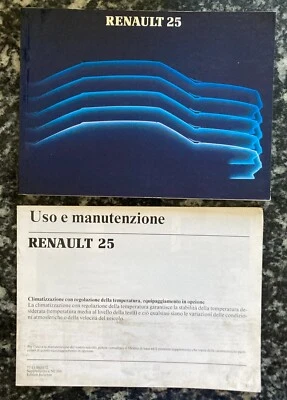 RENAULT 25 Uso e manutenzione 1985 - Immagine 1 di 3