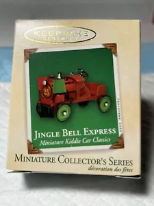 Hallmark 1928 Jingle Bell Express auto per bambini classici 2003 ornamento in miniatura - Foto 1 di 8
