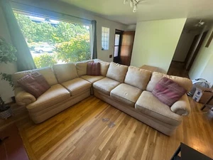 3 piece large beige sectional sofa - Picture 1 of 3