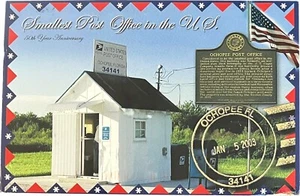 Smallest Post Office in U. S., Ochopee, Florida, vintage postcard - Picture 1 of 4