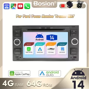 DSP Android 14 GPS Sat Nav Car Stereo Radio For Ford Transit Mk7 DVD CD Player - Picture 1 of 20