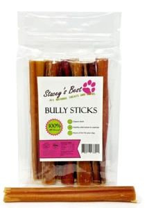 6 inch BULLY STICK All Natural Dog Chews Excellent Bone Best Quality (1/2 lbs) - Picture 1 of 2