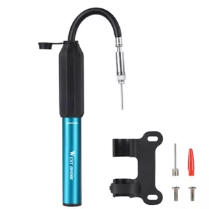 Alloy 120PSI Tire Pump Portable Bike Inflator Telescopic B9U4 - Picture 1 of 12