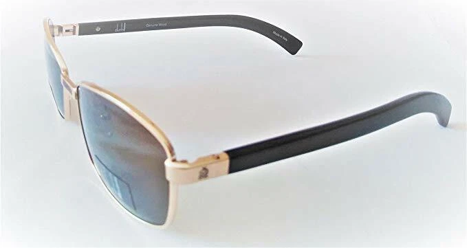 DUNHILL D5005 A 58-16-140 GENUIN WOOD SUNGLASSES GOLD BROWN - Imagen 1 de 1