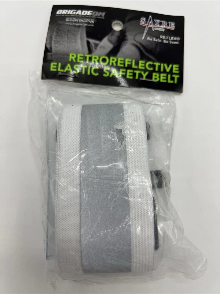 Brigade's Elastic Retroreflective Hi Visibility PT Belt-White - Image 1 of 1