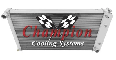 Radiador Champion de 3 filas mejor refrigeración para Cadillac Fleetwood Brougham 1977-1992 Foto 1 de 4