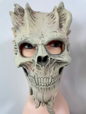 Halloween Horror Voll Kopf Latex Maske Cosplay Horror Skelett Kopfbedeckungen Prop UK