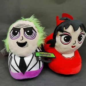 Beetlejuice Plush Slippers Child Size 7/8 Ground Up Purple Red - Picture 1 of 7