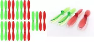 Hubsan X4 H107 5x Green/Red 1x Clear Red/Green Propellers - Picture 1 of 3