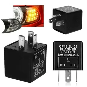 Blinkrelais LED geeignet 12V 0,02-20A 3Polig Flasher Blinker lastunabhängig CF13 - Bild 1 von 11