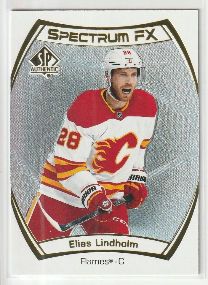 2021 SP Authentic Spectrum FX Elias Lindholm  #S-17 Calgary Flames - Image 1 of 2