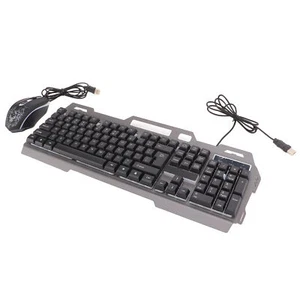Gaming Keyboard And Mouse Combo Good Stability Comfortable Operation Wired - Picture 1 of 24